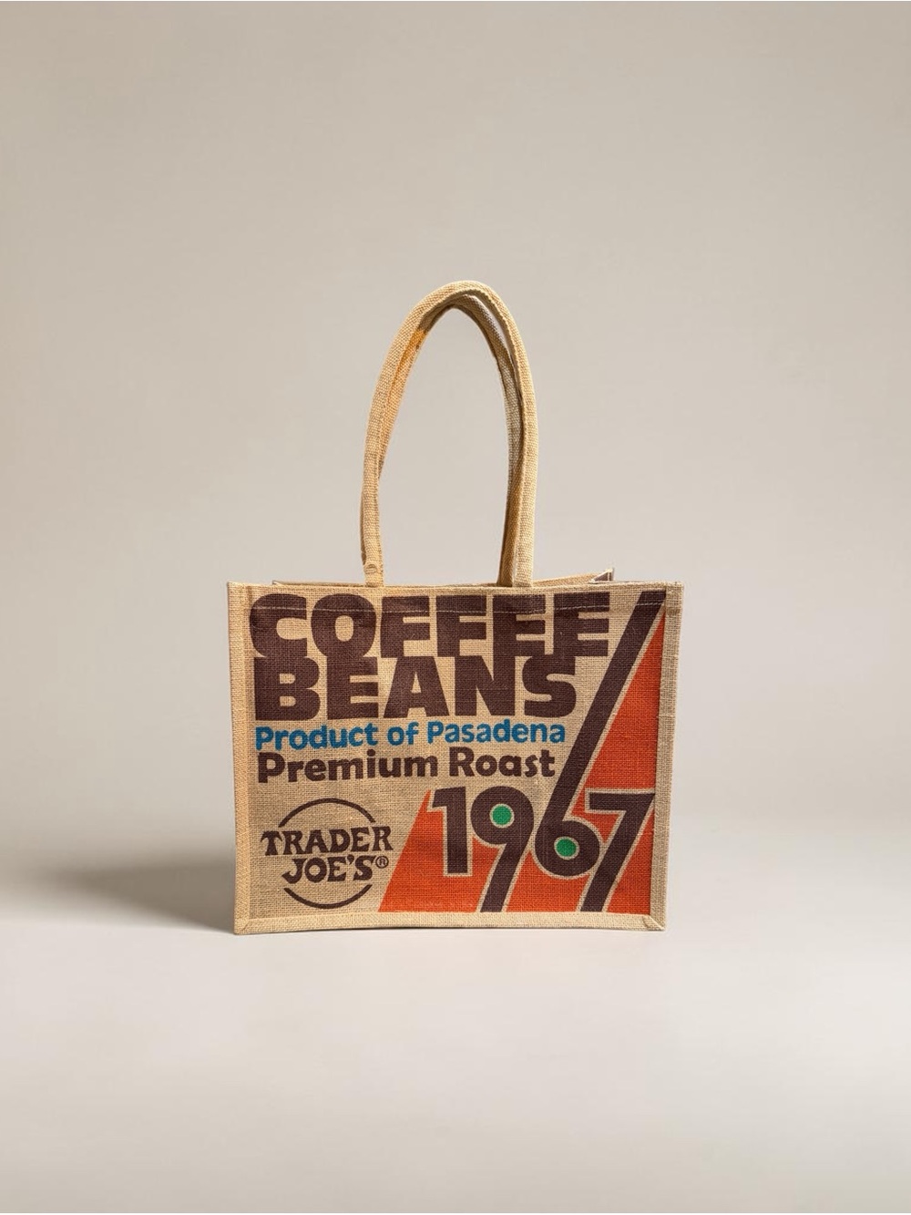 Trader Joe's Coffee Beans Jute Bag, NWT